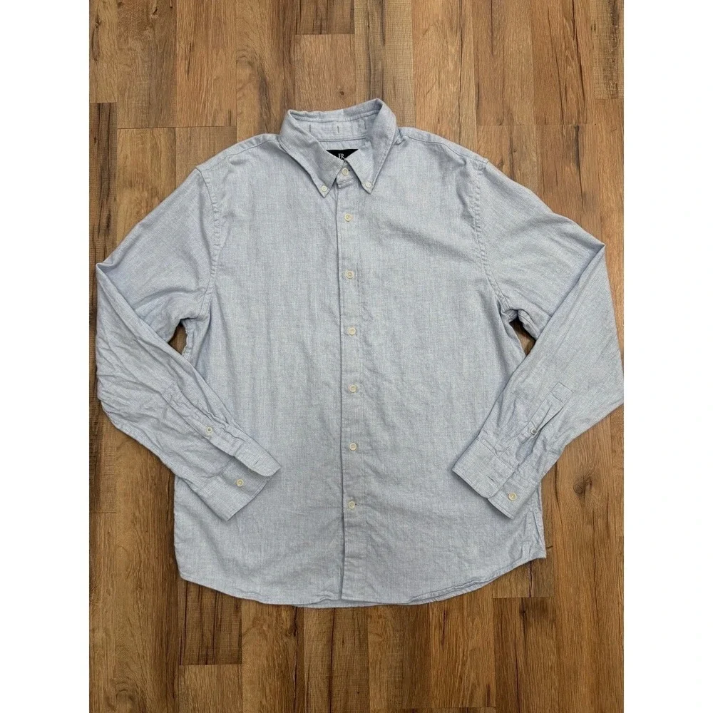 Banana Republic Men's Light Blue Button Down Shirt Large‎ Standard Fit Cotton